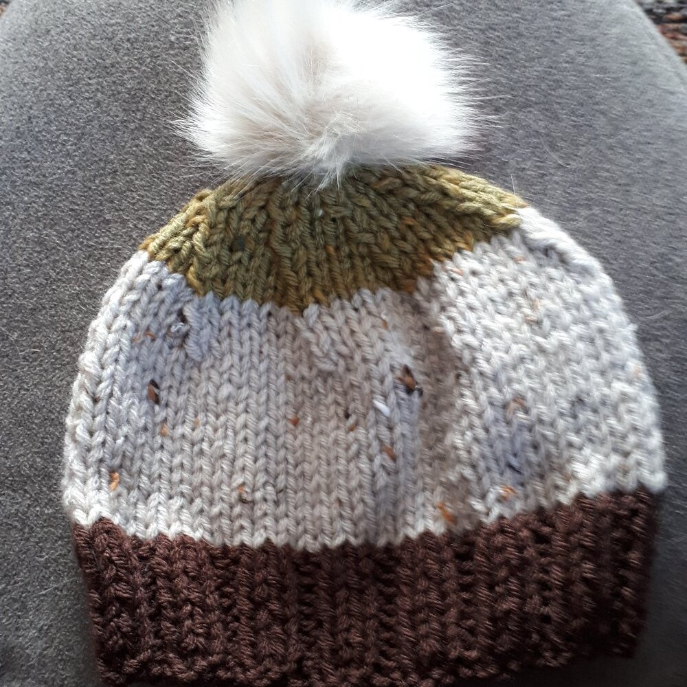 Hand knitted hat